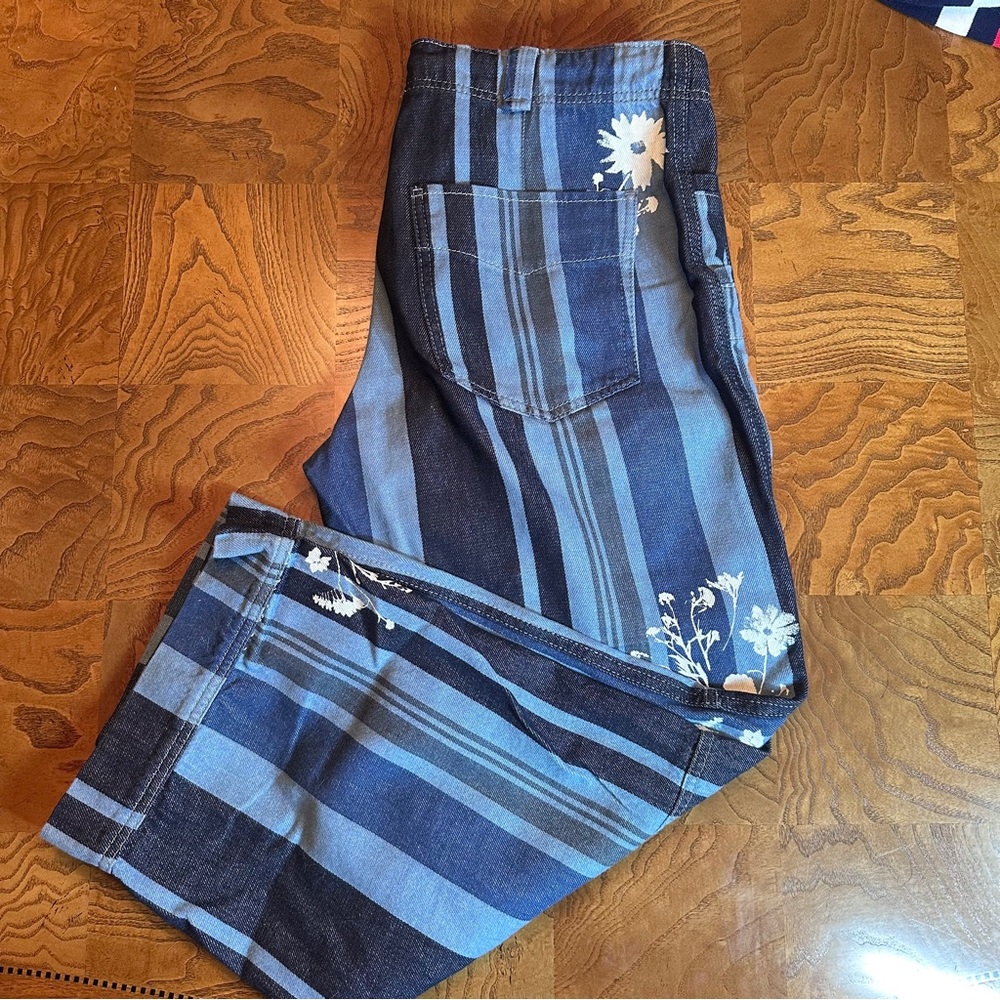 We The Free Cove Crop Pull-on Jeans, Striped, Floral, Boho, Festival, Resort - Picture 2 of 12
